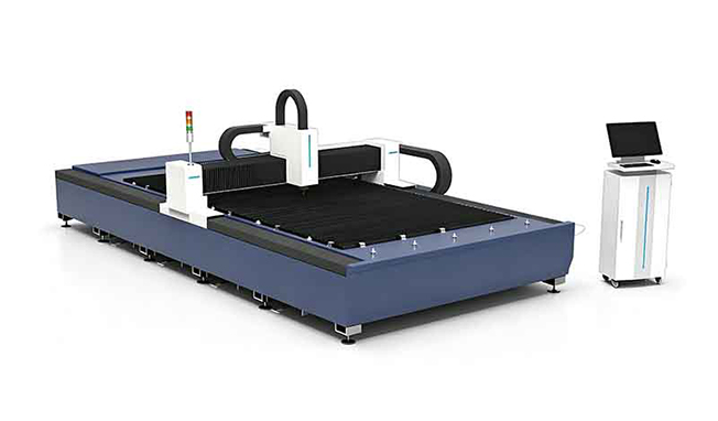 Machine de coupe laser à fibre à plateforme unique