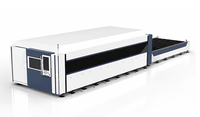 Machine de coupe laser à fibre à double plateforme