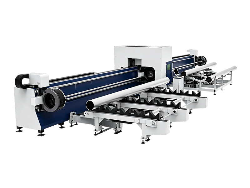 Zero Tailing 3-Chucks Fibre Laser Tube Machine de coupe