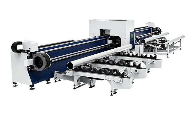 Zero Tailing 3-Chucks Fibre Laser Tube Machine de coupe